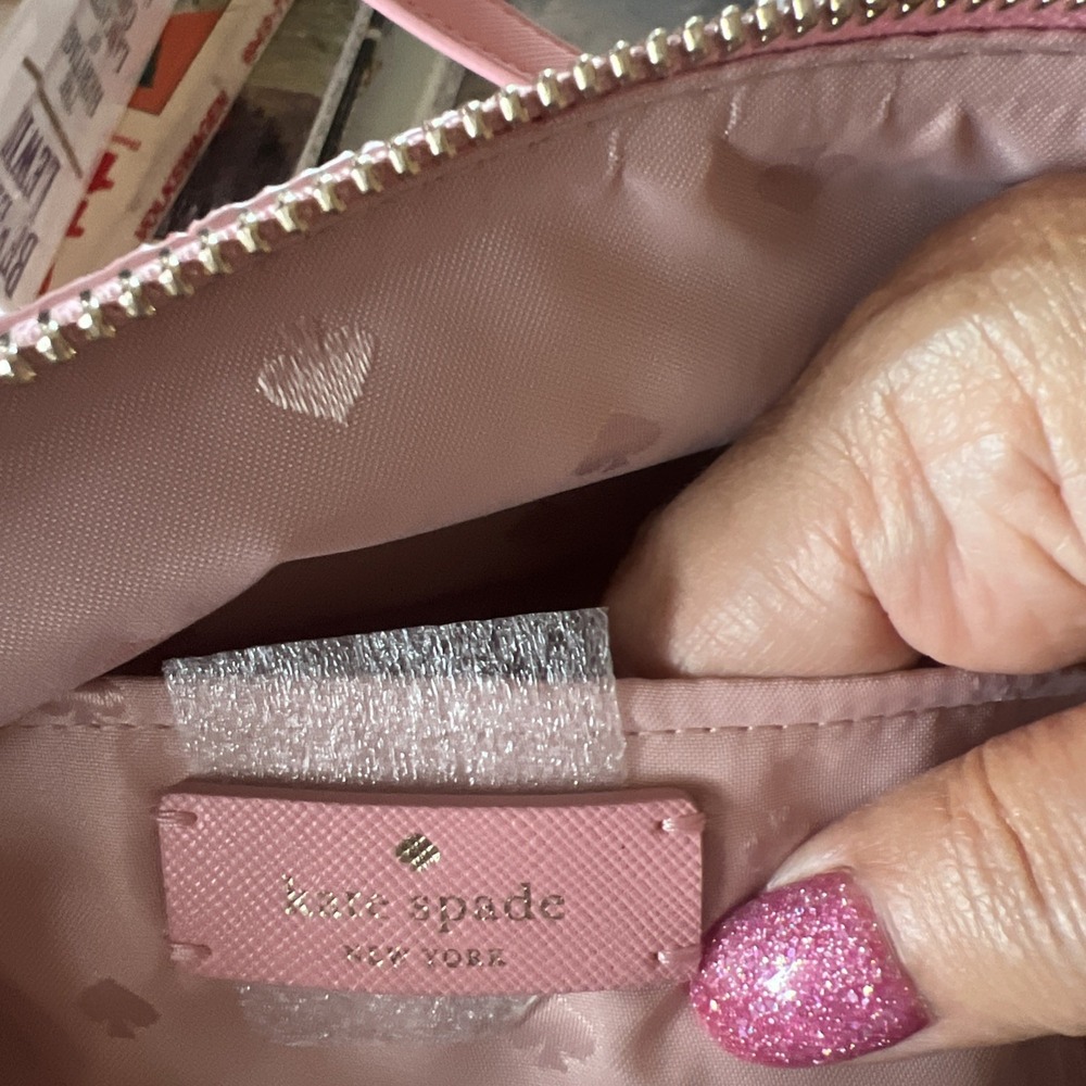 Kate‎ Spade New York Flash Glitter Pink Tote Saffiano K8706 - Picture 5 of 16